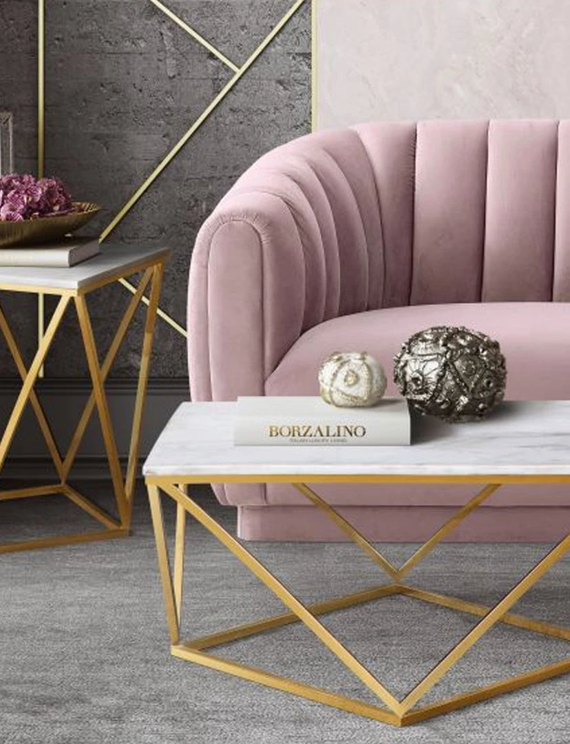 Tov Larry Marble Side Table 2 Tov Larry Marble Side Table