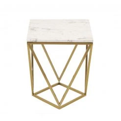 Tov Larry Marble Side Table