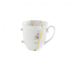 Seletti Kintsugi Mug, Yellow Bell Flower