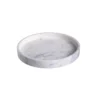 Bidk Home KITCHEN White Marble Round Tray