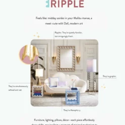 Jonathan Adler Ripple Lacquer Mirror DECOR