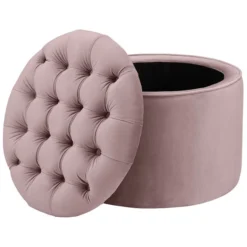 Tov FURNITURE Quinz Storage Ottoman