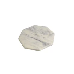 Bidk Home Octagonal Trivet White Marble