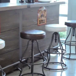 LH Imports Bahm Bar Stool FURNITURE