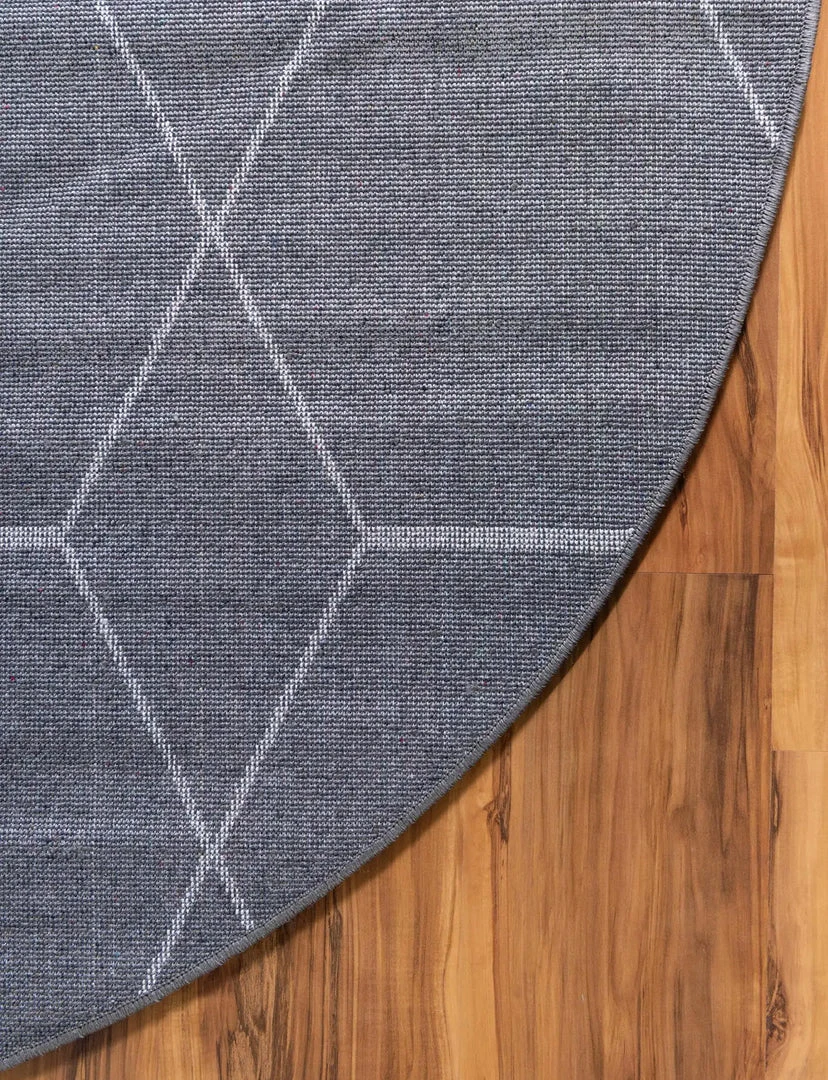 Unique Loom Gong Oval Rug, Dark Grey DECOR 7 Unique Loom Gong Oval Rug, Dark Grey DECOR