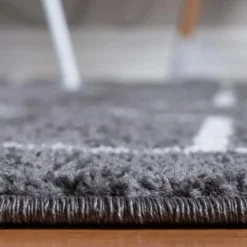 Unique Loom Gong Oval Rug, Dark Grey DECOR 15 Unique Loom Gong Oval Rug, Dark Grey DECOR