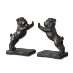 Uttermost DECOR Paw Wow Bookends - Bulldog, Set Of 2