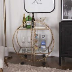 Uttermost FURNITURE Zelda Bar Cart
