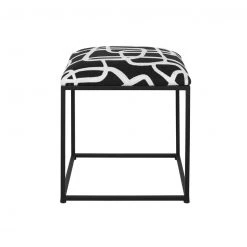 Uttermost Lines Accent Stool