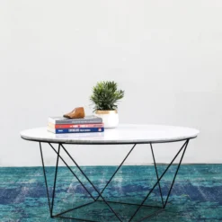 LH Imports Valentino Round Coffee Table FURNITURE