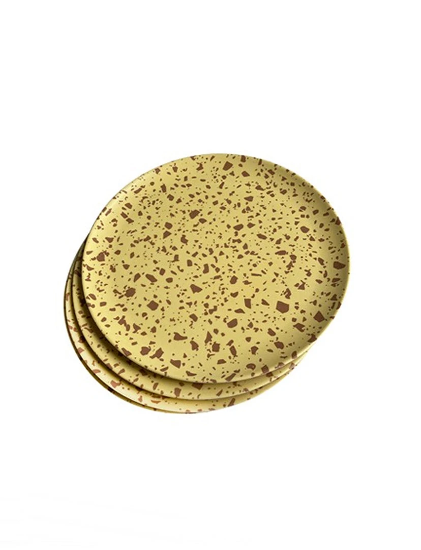 Xenia Taler Terrazzo Yellow Side Plates 8" 1 Xenia Taler Terrazzo Yellow Side Plates 8"