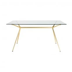Euro Style Atia Gold Dining Table FURNITURE