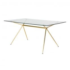 Euro Style Atia Gold Dining Table FURNITURE