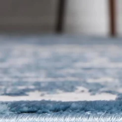 Unique Loom Lagos Rectangle Rug, Light Blue DECOR