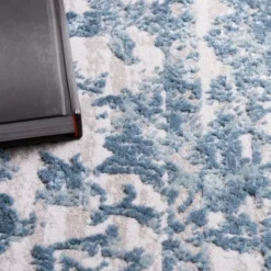 Unique Loom Lagos Rectangle Rug, Light Blue DECOR