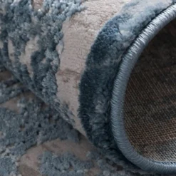 Unique Loom Lagos Rectangle Rug, Light Blue DECOR