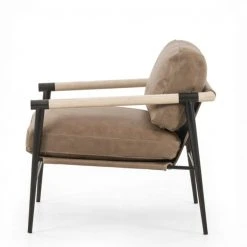 Four Hands Roman Leather Chair FURNITURE