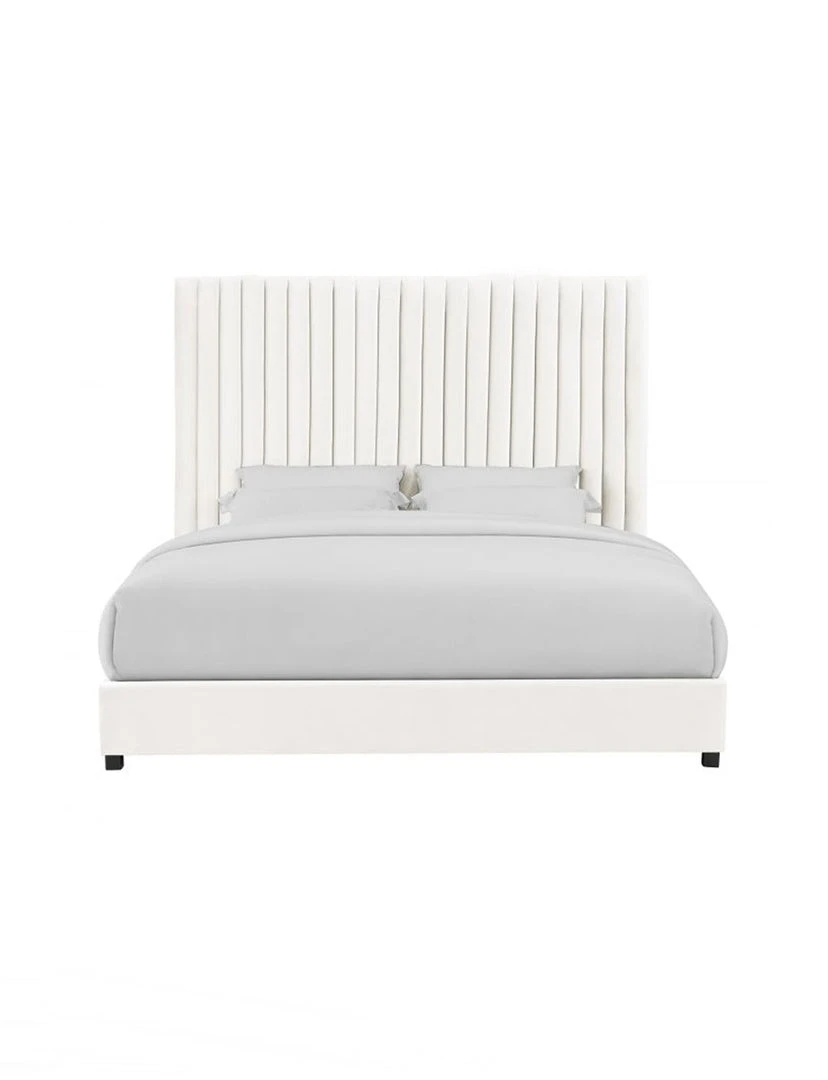Tov FURNITURE Addison Bed, White 1 Tov FURNITURE Addison Bed, White