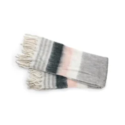 Tov Afia Wool Throw, Pink