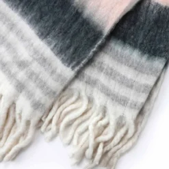 Tov Afia Wool Throw, Pink