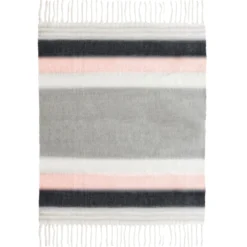 Tov Afia Wool Throw, Pink