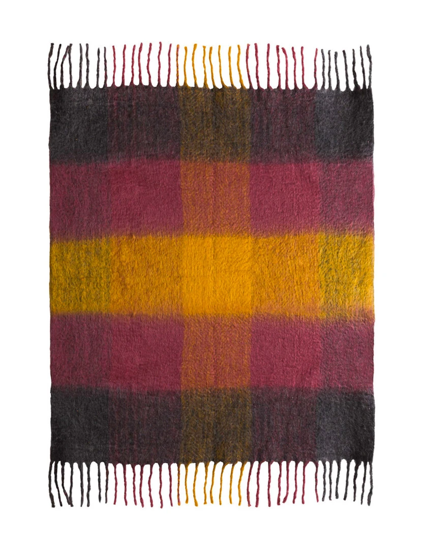Tov Afia Wool Throw, Multi Color 1 Tov Afia Wool Throw, Multi Color