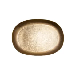 Bidk Home Alum Oval Gold Tray
