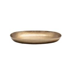 Bidk Home Alum Oval Gold Tray