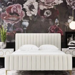 Tov Alyssa Bed, Cream FURNITURE