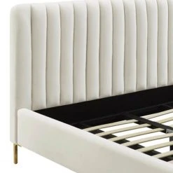 Tov Alyssa Bed, Cream FURNITURE