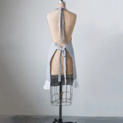Creative Co-op Cotton Woven Apron W/ Pocket & Ruffle KITCHEN