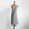 Creative Co-op Cotton Striped Apron, Grey