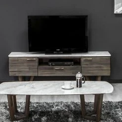 LH Imports FURNITURE Aries Media Stand