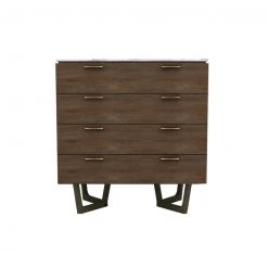 LH Imports FURNITURE Aries 4 Drawer Chest