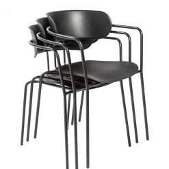 Euro Style Perrier Stacking Armchair (set Of 4) FURNITURE