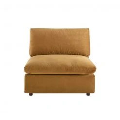Modway FURNITURE Cody Velvet Sofa, Armless Chair