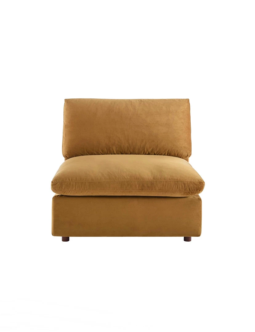 Modway FURNITURE Cody Velvet Sofa, Armless Chair 1 Modway FURNITURE Cody Velvet Sofa, Armless Chair