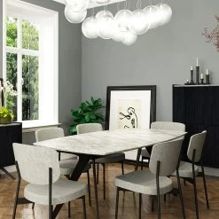 LH Imports Auki Dining Table 71" NEW ARRIVAL 12 LH Imports Auki Dining Table 71