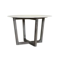 LH Imports FURNITURE Aries Round Dining Table