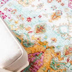 Unique Loom Anda Rectangle Rug, Light Green DECOR