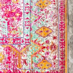 Unique Loom Anda Rectangle Rug, Light Green DECOR