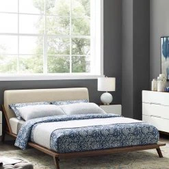 Modway FURNITURE Luna Walnut Bed 46 Modway FURNITURE Luna Walnut Bed