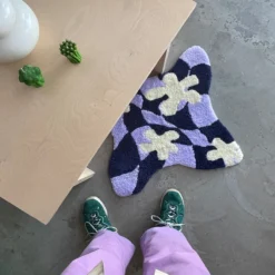 Rashelle Rug 6XS EXCLUSIVE | Checkered Flub Bathmat DECOR