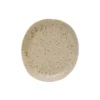 Creative Co-op Reactive Glaze Stoneware Beige Speckle Plate 8"
