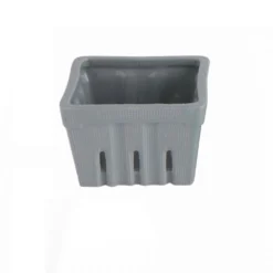 Creative Co-op KITCHEN Square Stoneware Berry Basket