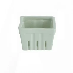 Creative Co-op KITCHEN Square Stoneware Berry Basket