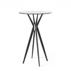 VIG Kris Glass Bar Table