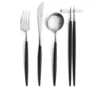 Cutipol Goa Flatware, Black/silver
