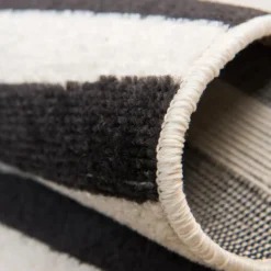 Unique Loom Baha Rectangle Rug, Black DECOR