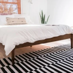 Unique Loom Baha Rectangle Rug, Black DECOR